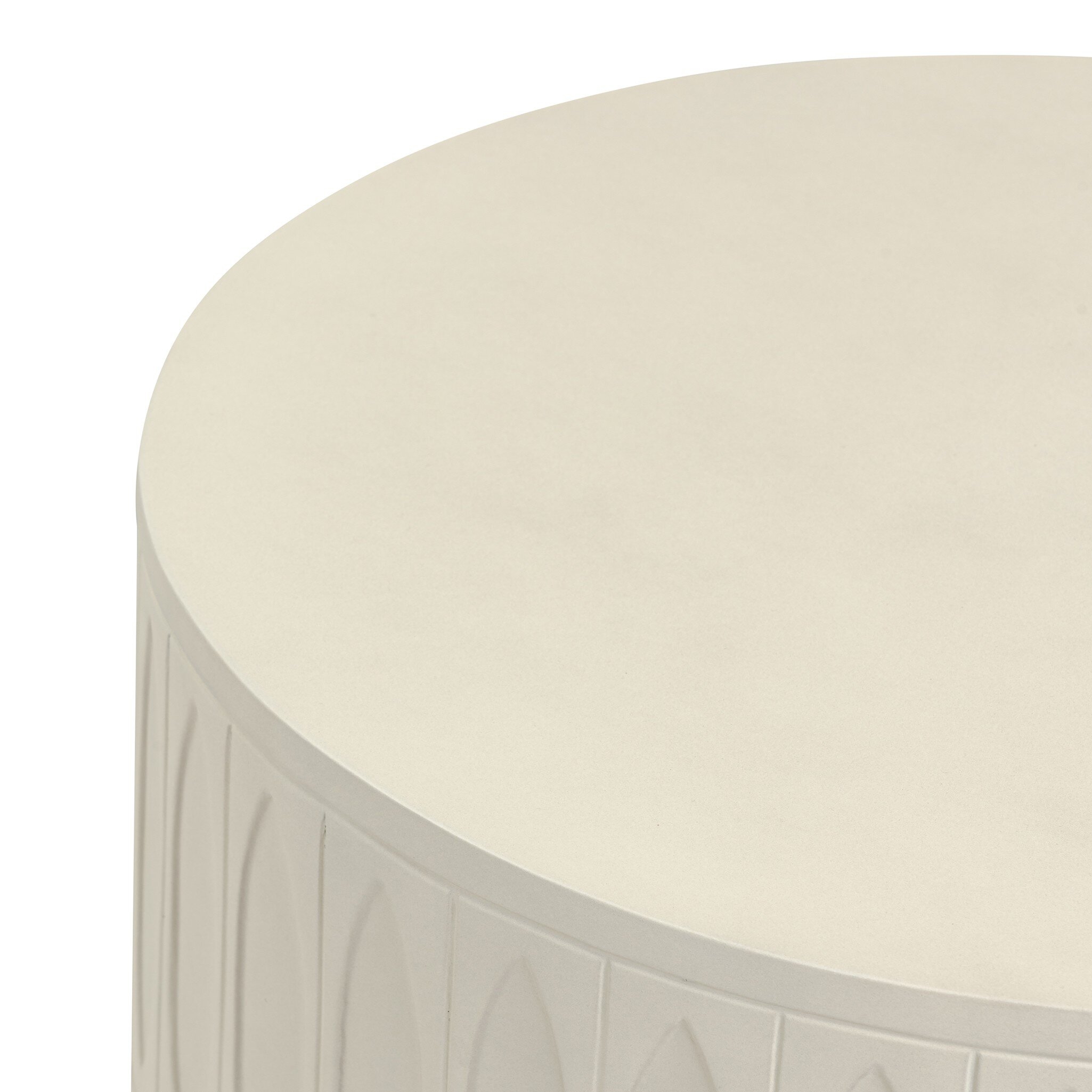 Colorado End Table - White Concrete - Image 3
