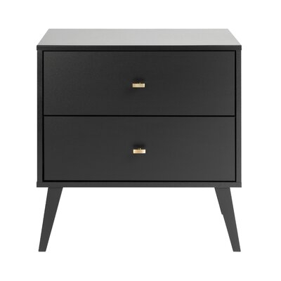 Alyssa 2 - Drawer Nightstand, Black - Image 0