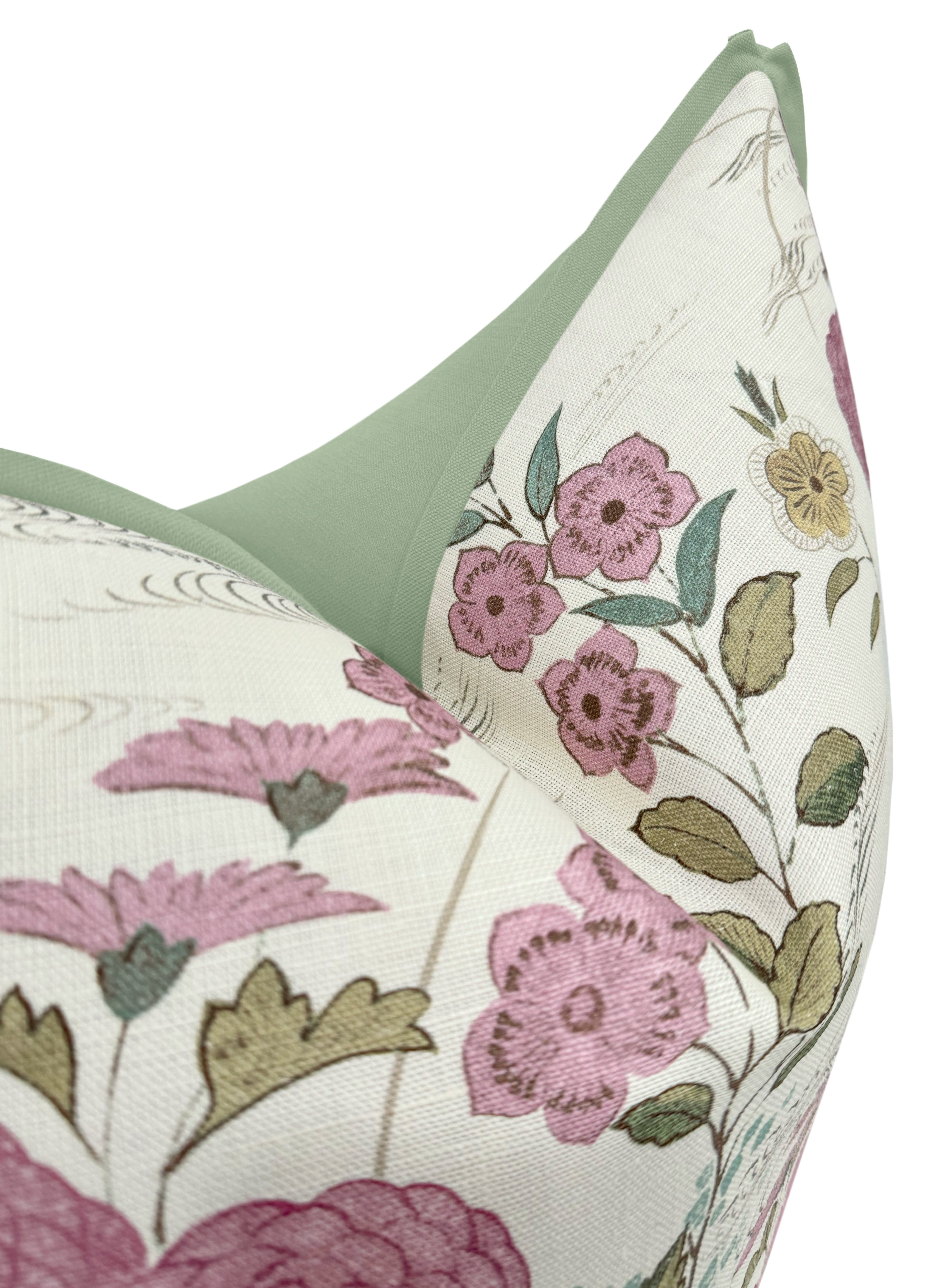 FIORELLA // LAVENDER | KRAVET COUTURE - LITTLE LUMBAR 12" X 18" / CORDING / Eucalyptus - Image 0