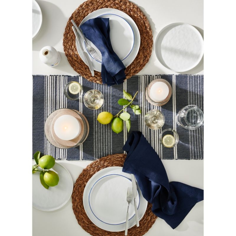 Marin Deep Indigo EUROPEAN FLAX ™-Certified Linen Napkin - Image 2