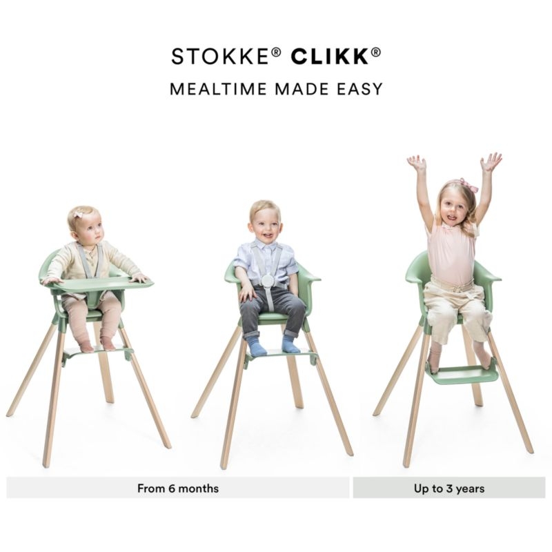 Stokke Clikk White High Chair with Adjustable Footrest - Image 5