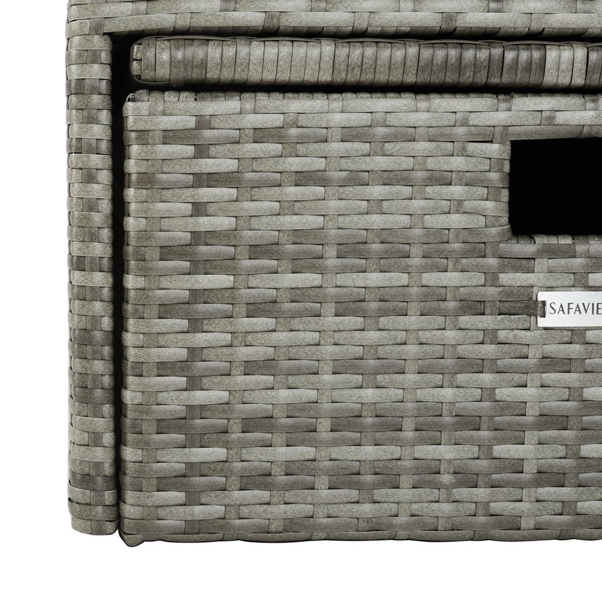 Pramla Outdoor Sette With Otto - Grey / Grey - Safavieh - Image 4