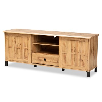 Adeife Modern And Contemporary Oak Brown Finished Wood 2-Door TV Stand - Image 0