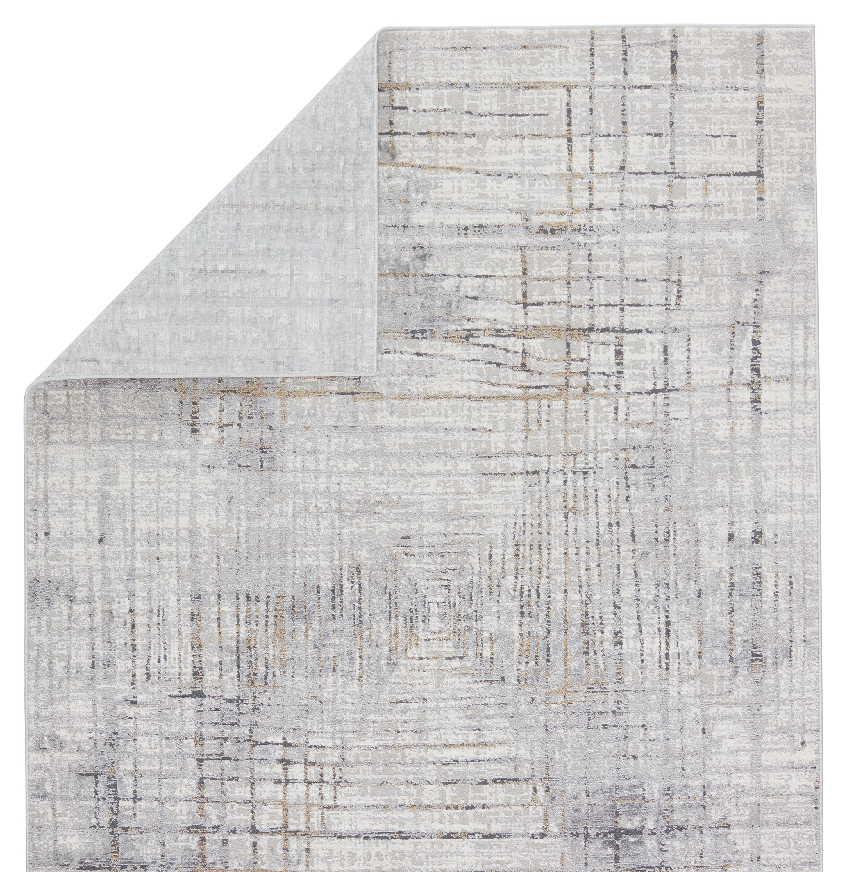 Vibe by Toril Abstract Gray/ Gold Area Rug (8'X10') - Image 2