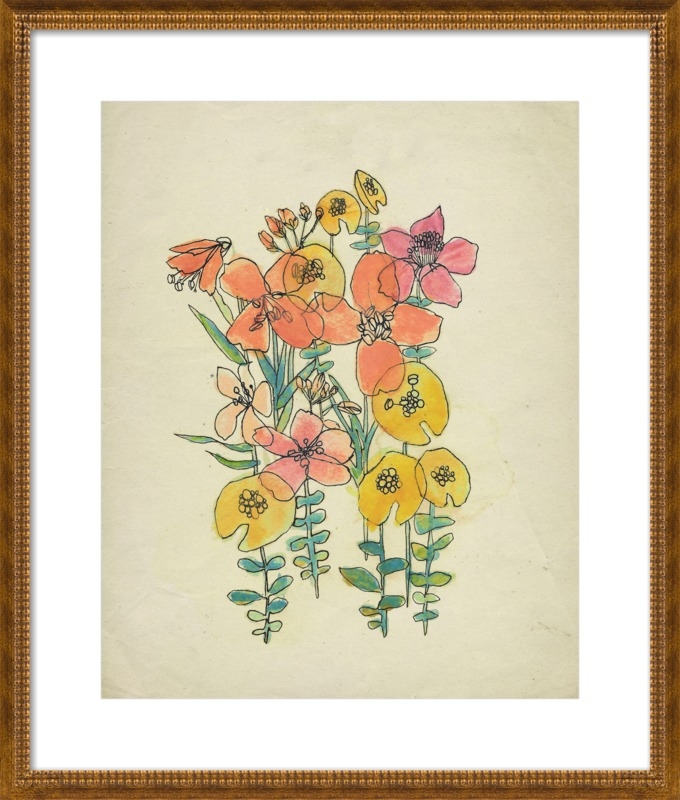 Contour Flowers by Michelle Tavares for Artfully Walls - Image 0