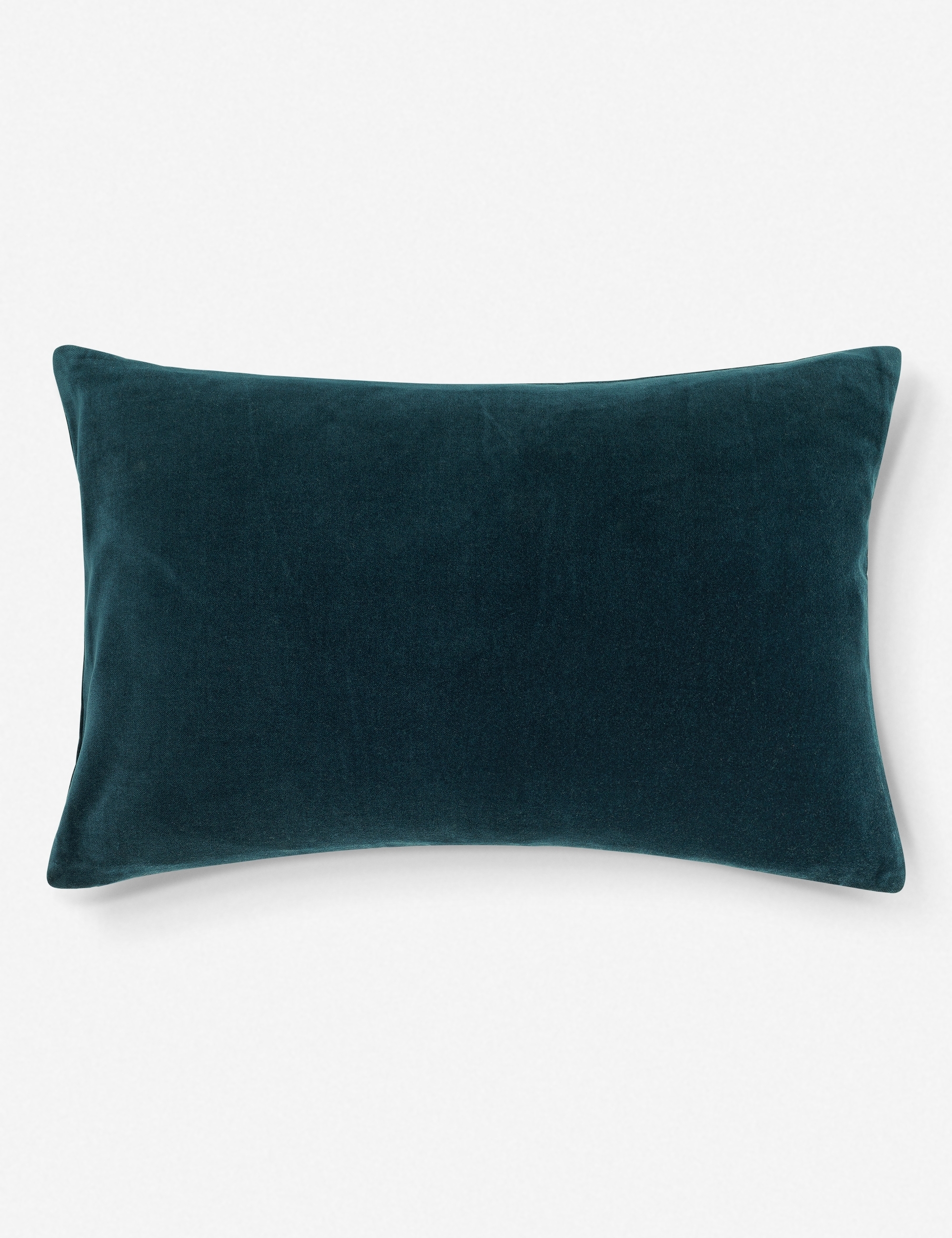 Charlotte Velvet Lumbar Pillow, Navy - Image 0