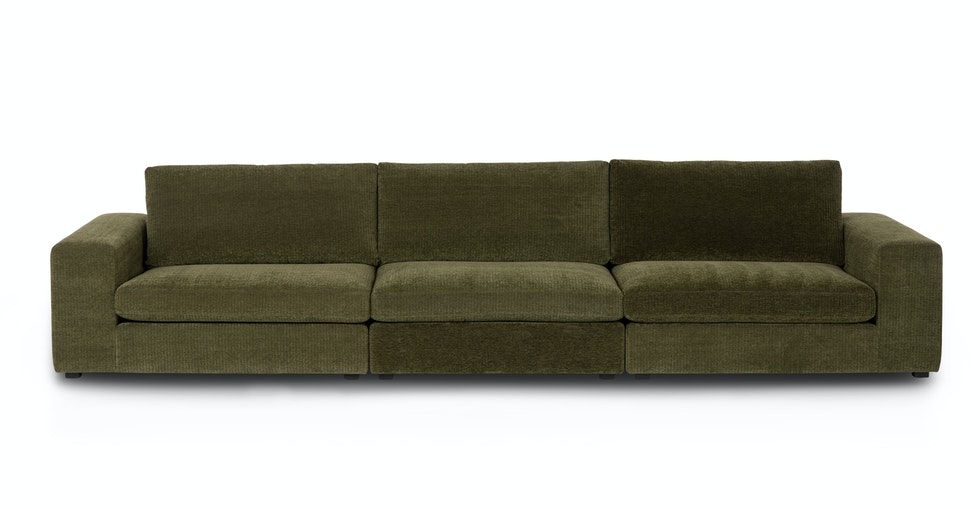 Beta 137" Modular Sofa - Cypress Green - Image 0