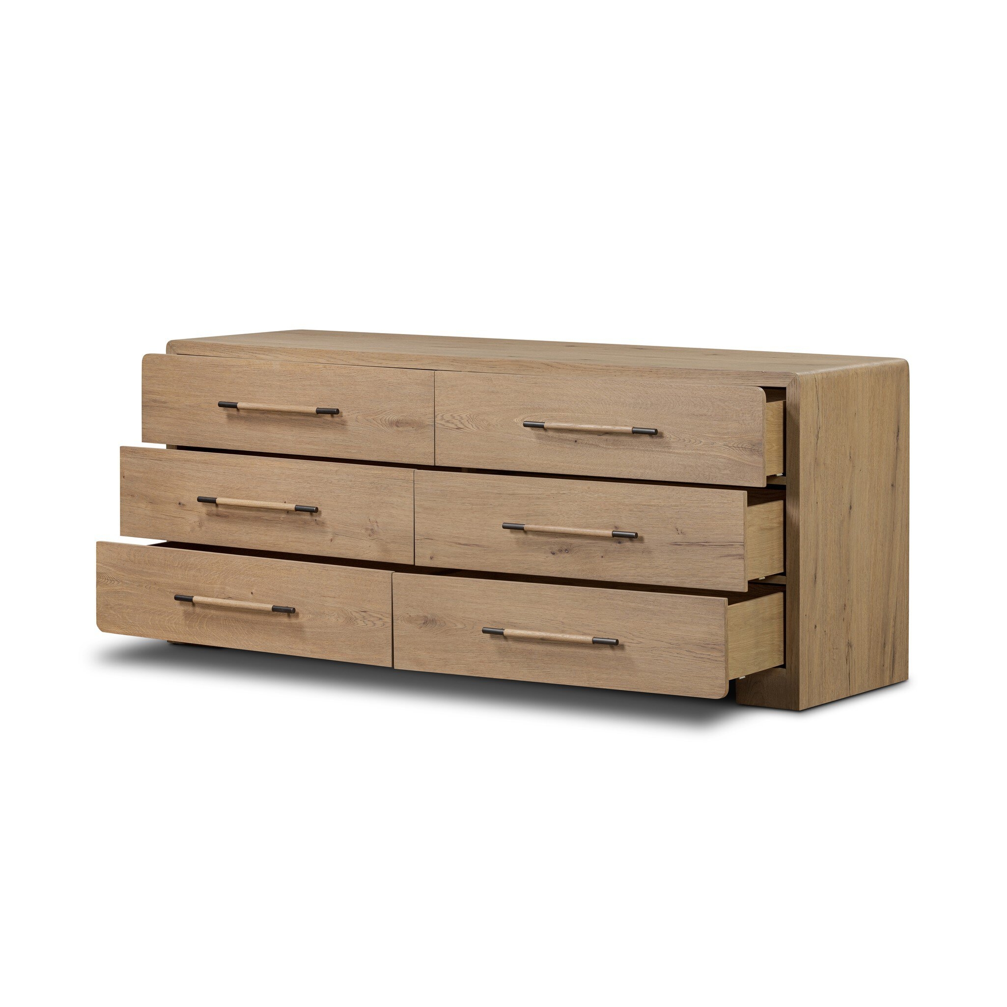 Eden 6 Drawer Dresser - Aged Smoked Oak Veneer - Image 8