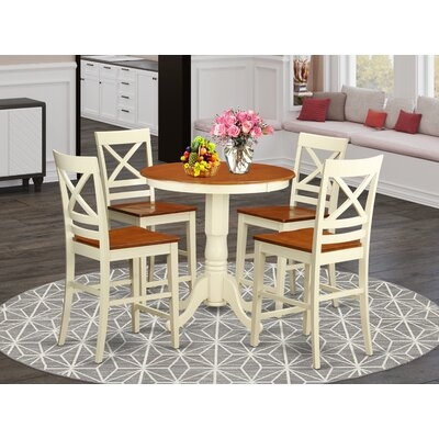 Florentine Counter Height Rubberwood Solid Wood Dining Set - Image 0