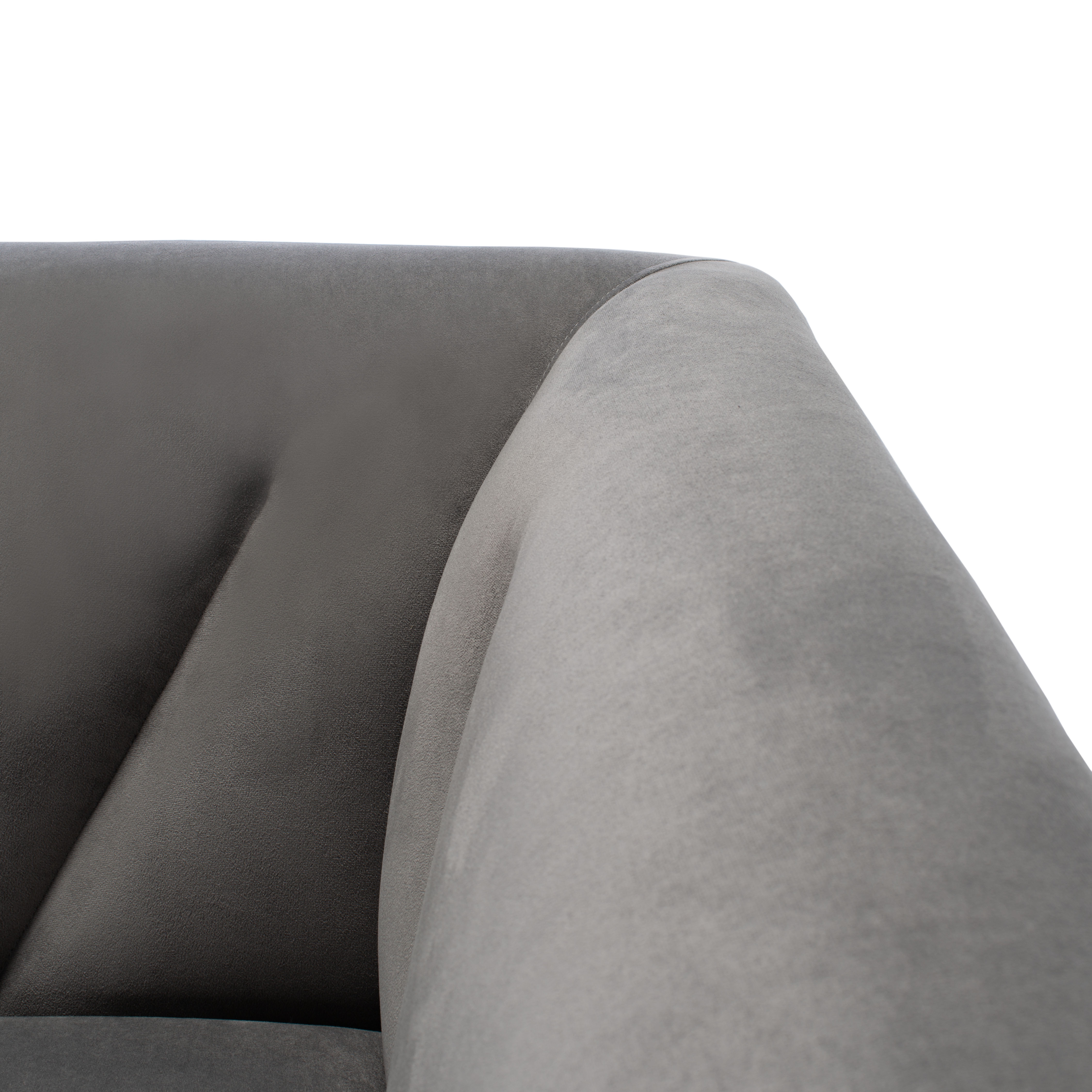 Starfire Velvet Sofa - Grey/Silver - Arlo Home - Image 3