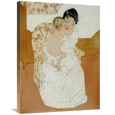 'Maternal Caress' by Mary Cassatt Print on Canvas - Image 0