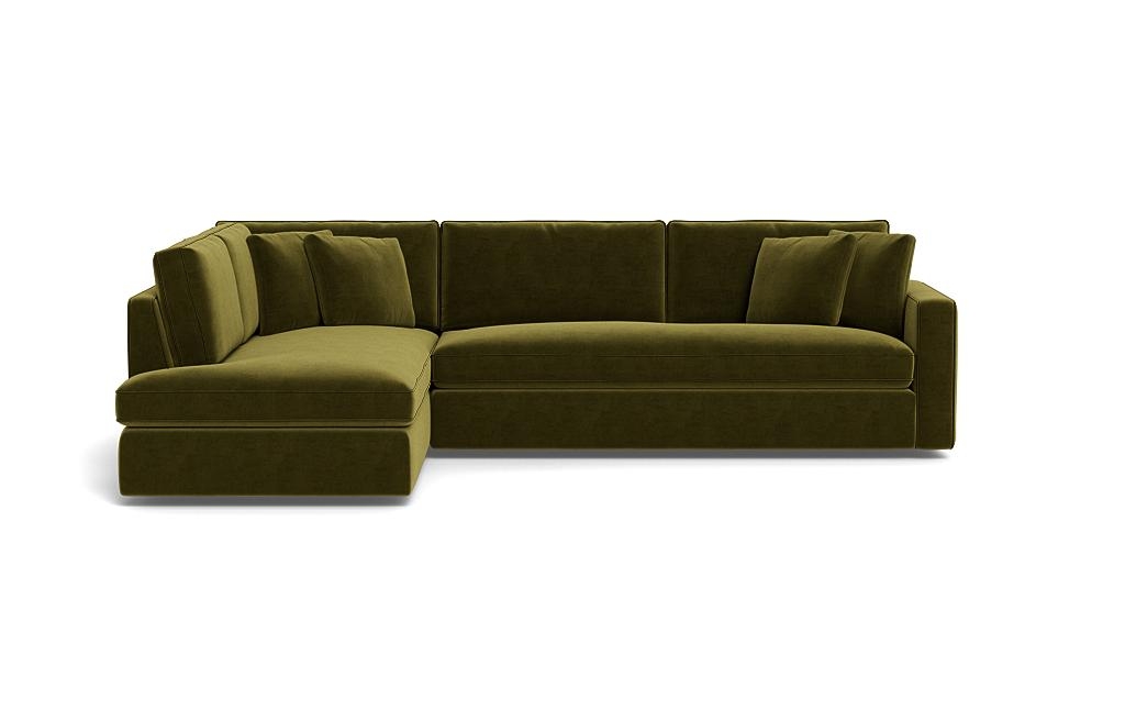 James 3-Seat Left Bumper Sectional with Contrast Piping - Image 0