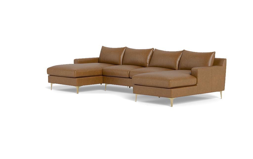 Sloan Leather 3-Piece U-Sectional - Image 2