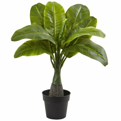 12.75" Artificial Banana Leaf Plant in Pot Liner - Image 0