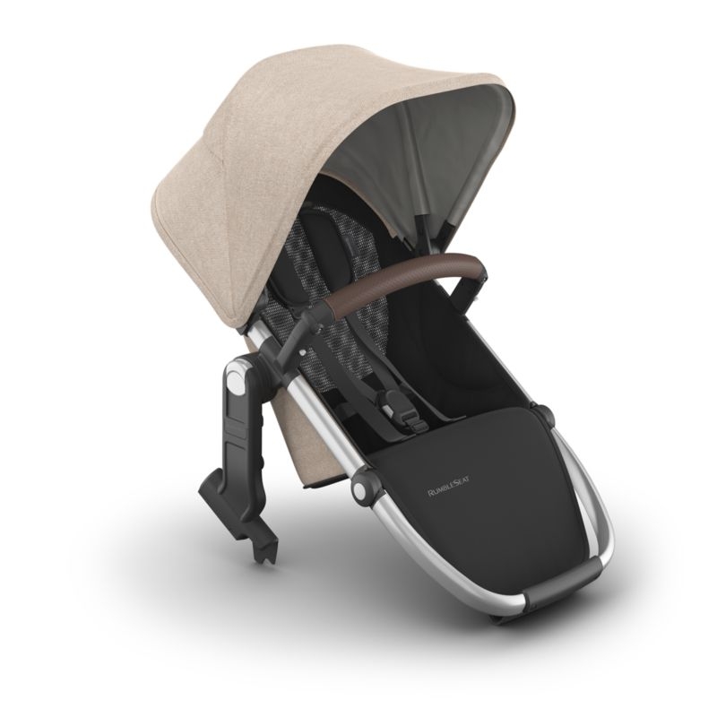 UPPAbaby ® RumbleSeat V3 Declan Oat Melange with Silver Frame Baby Stroller Seat - Image 4
