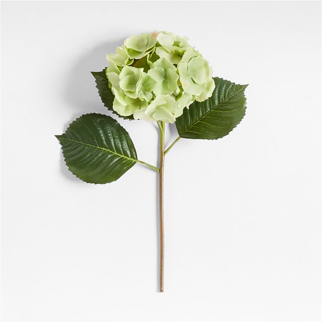 Faux Green Hydrangea Stem 20" by Abigail Ahern - Image 0