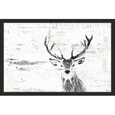 'Inquisitive Deer' - Picture Frame Painting Print on Paper - Image 0