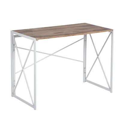 Wood And Metal Large Surface  Foldable Table - Image 0