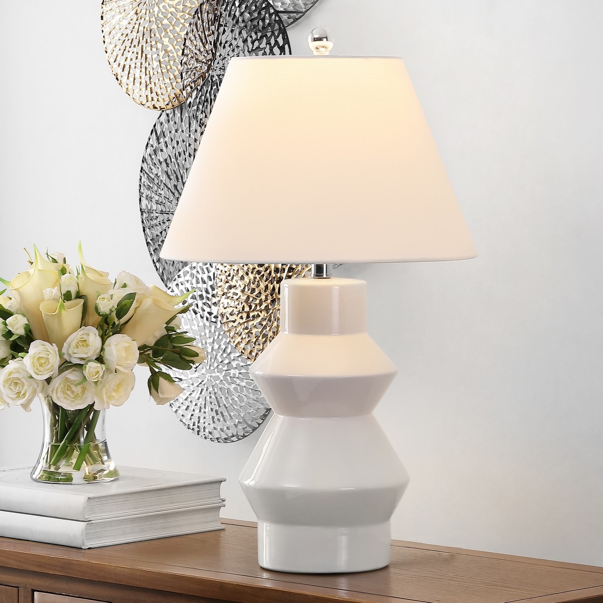 Larcia 25.5" Table Lamp - White - Safavieh - Image 2