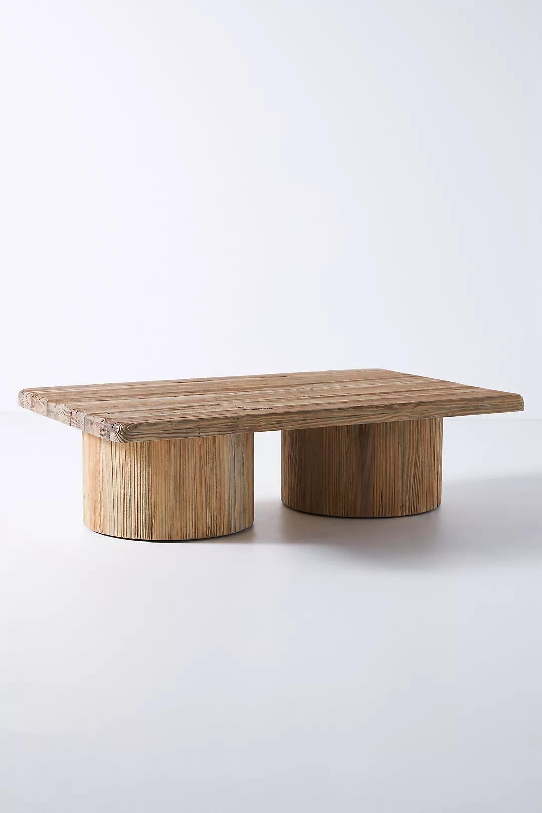 Margate Reclaimed Wood Coffee Table, Beige - Image 2