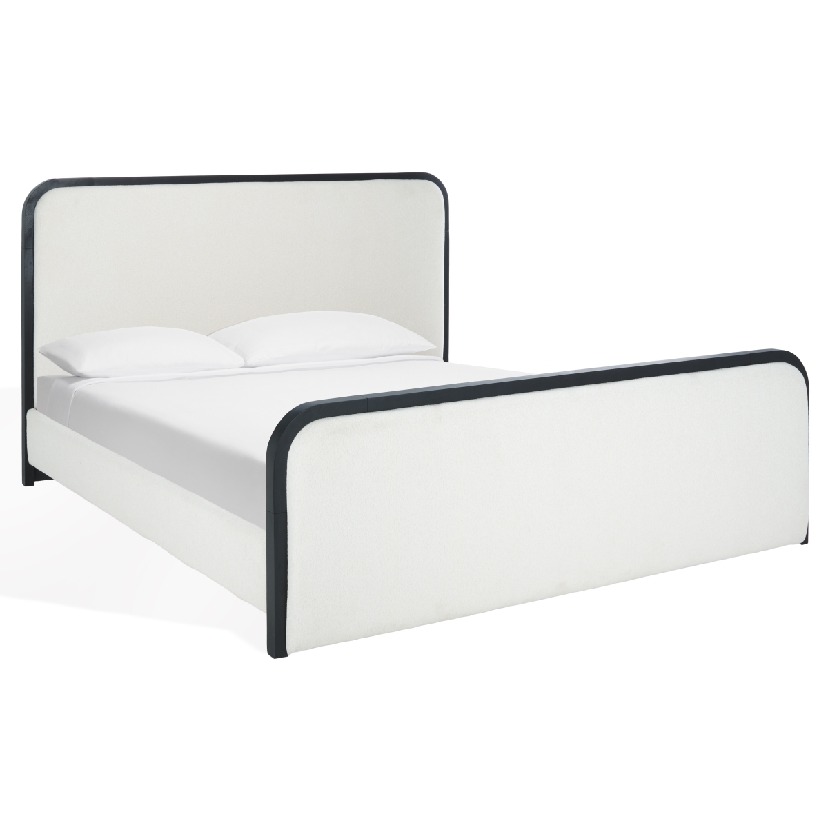 Karolina Boucle Bed - Ivory/Black - Image 5
