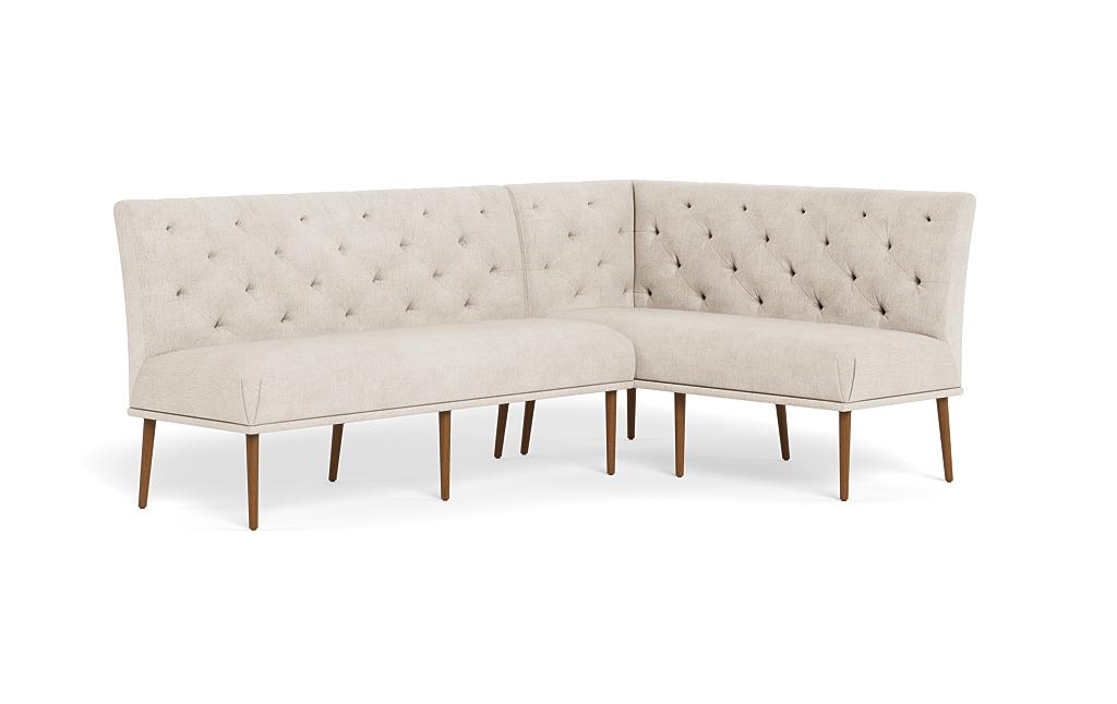 Dorian Upholstered Right Banquette with Tufting Option - Image 1