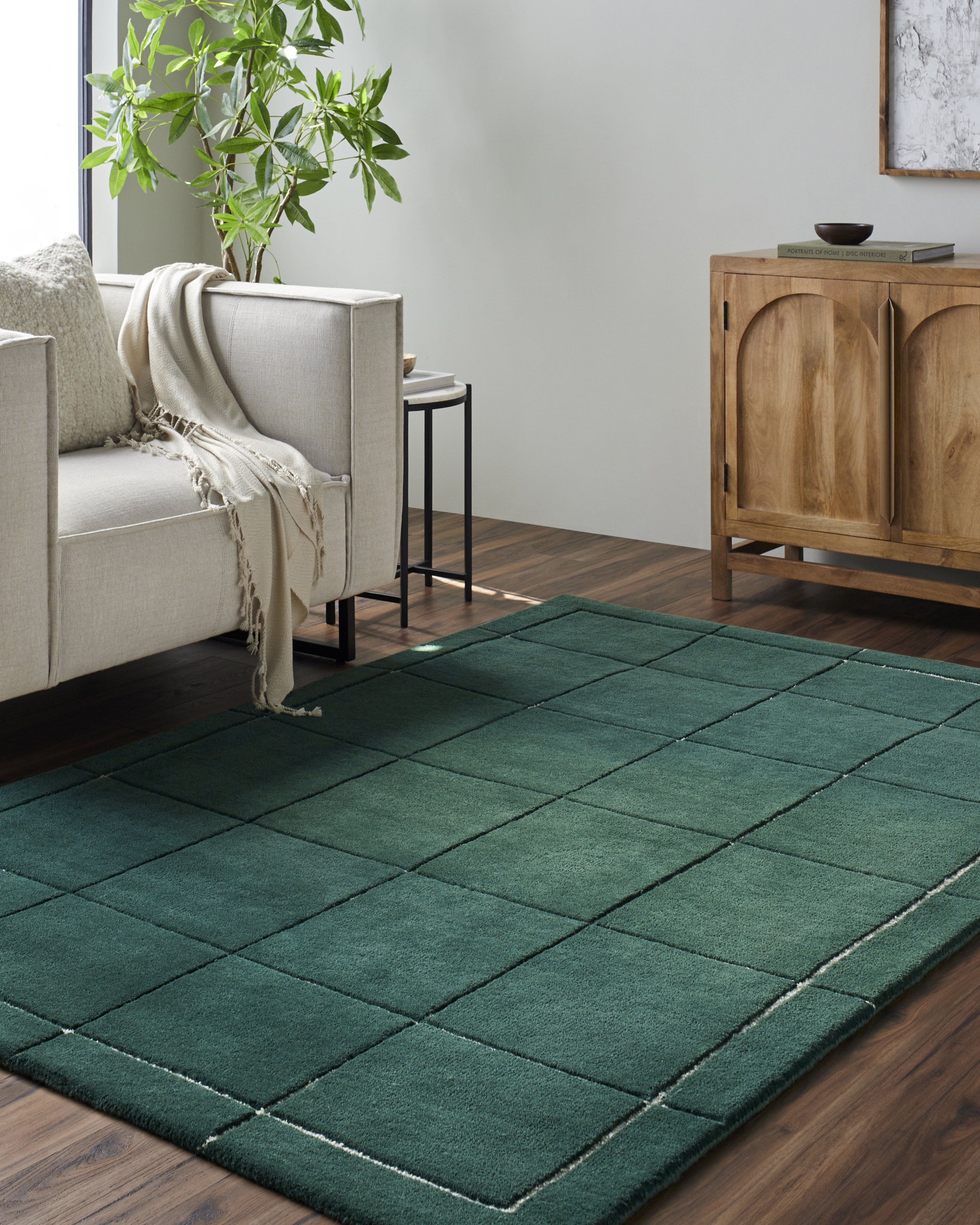 Brook Blue Indoor 2' x 3' Handmade Rug - Image 1
