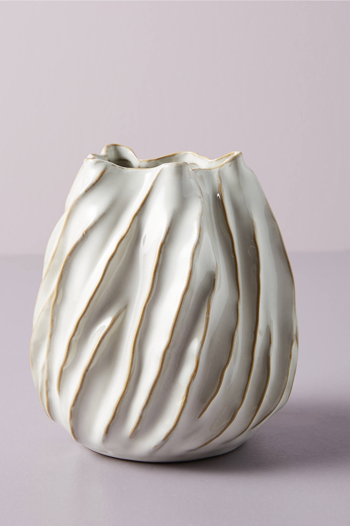 Mooney Vase By Anthropologie in White Size S - Image 0