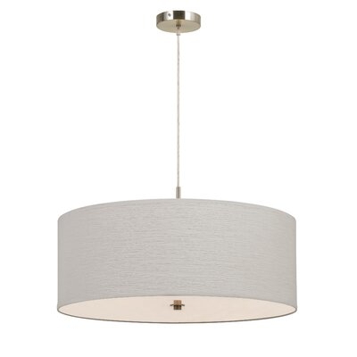 Jendry 3 - Light Shaded Drum Chandelier - Image 0