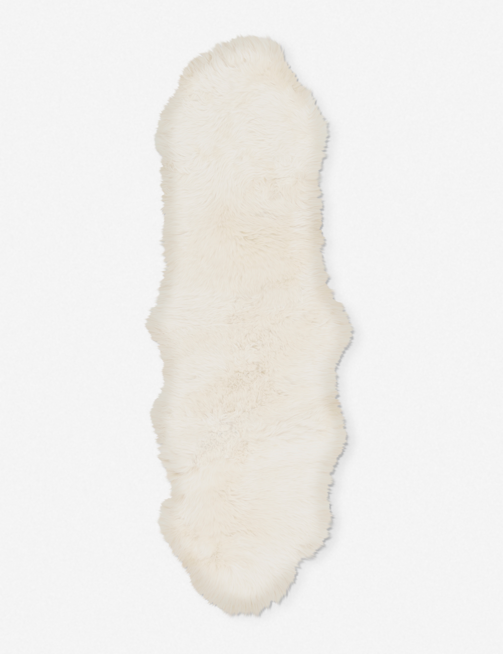 Alma Sheepskin Rug, White 2' x 6' - Image 5