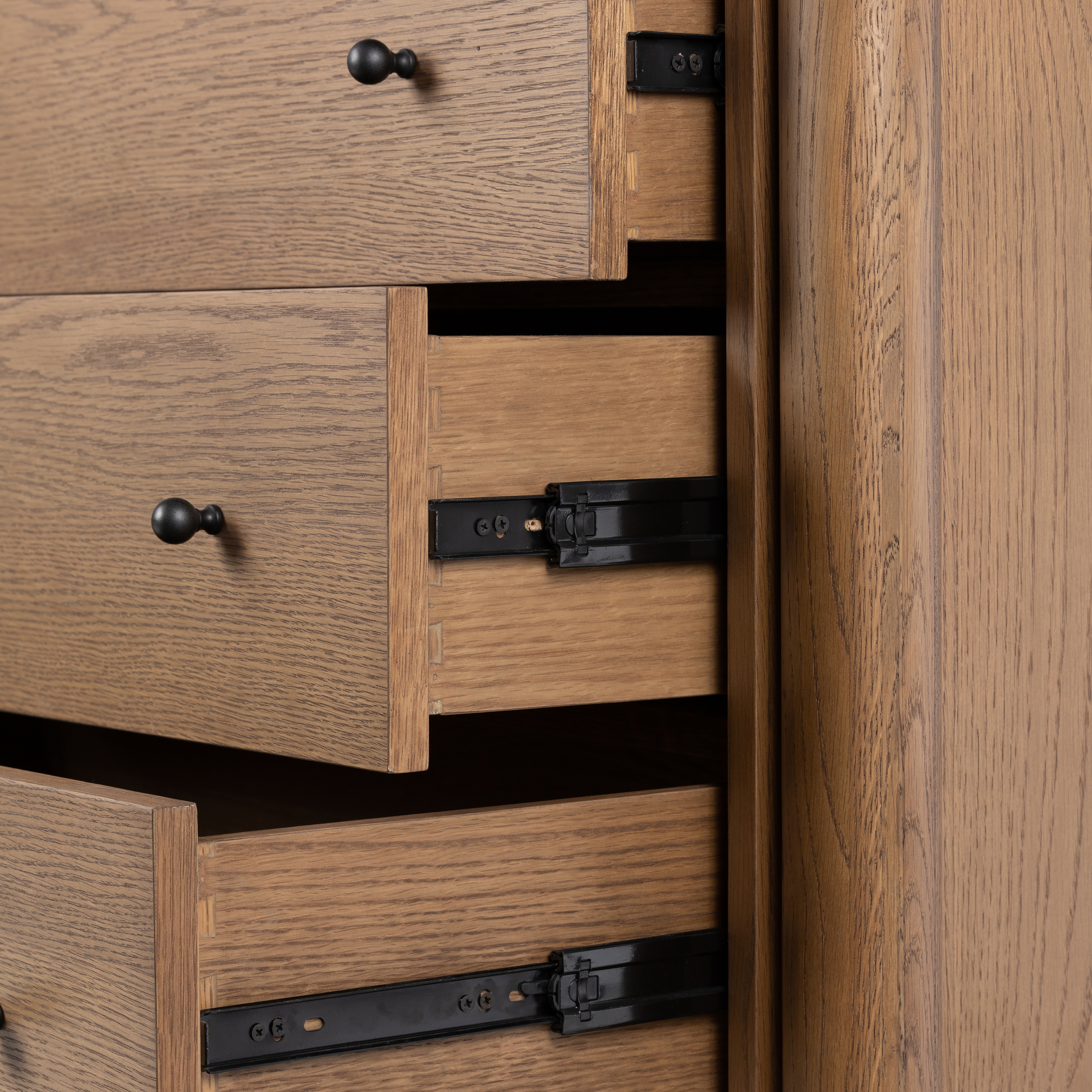 Roark 6 Drawer Dresser-Amber Oak Veneer - Image 12
