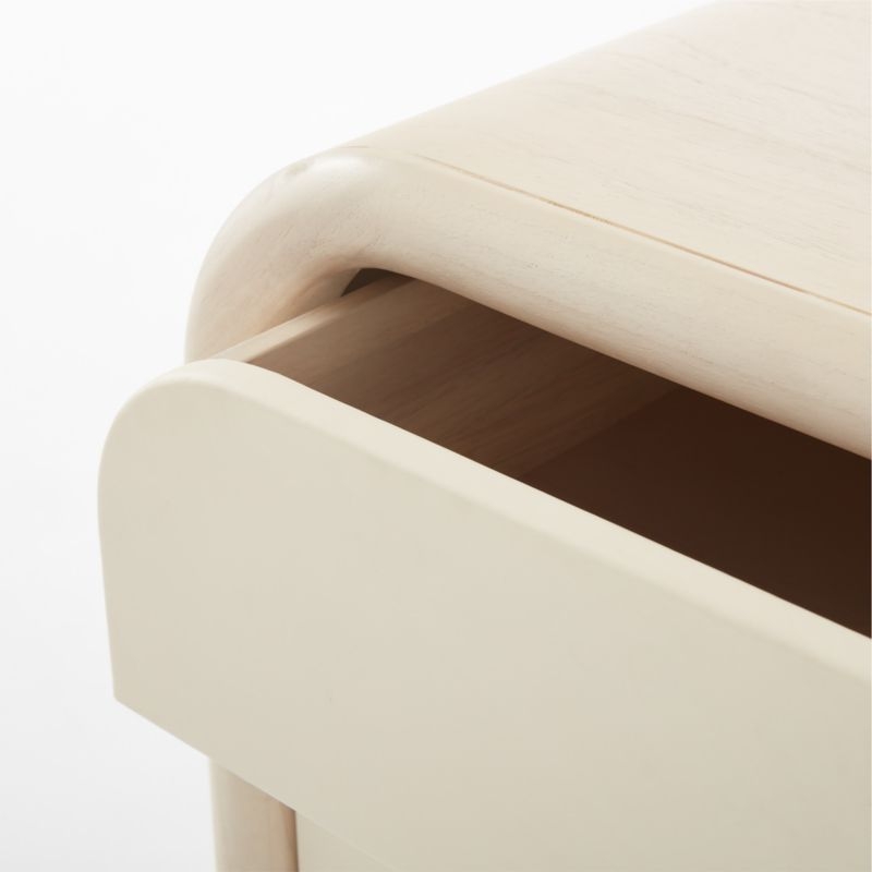 Lobos 2-Drawer White Wood Nightstand - Image 6
