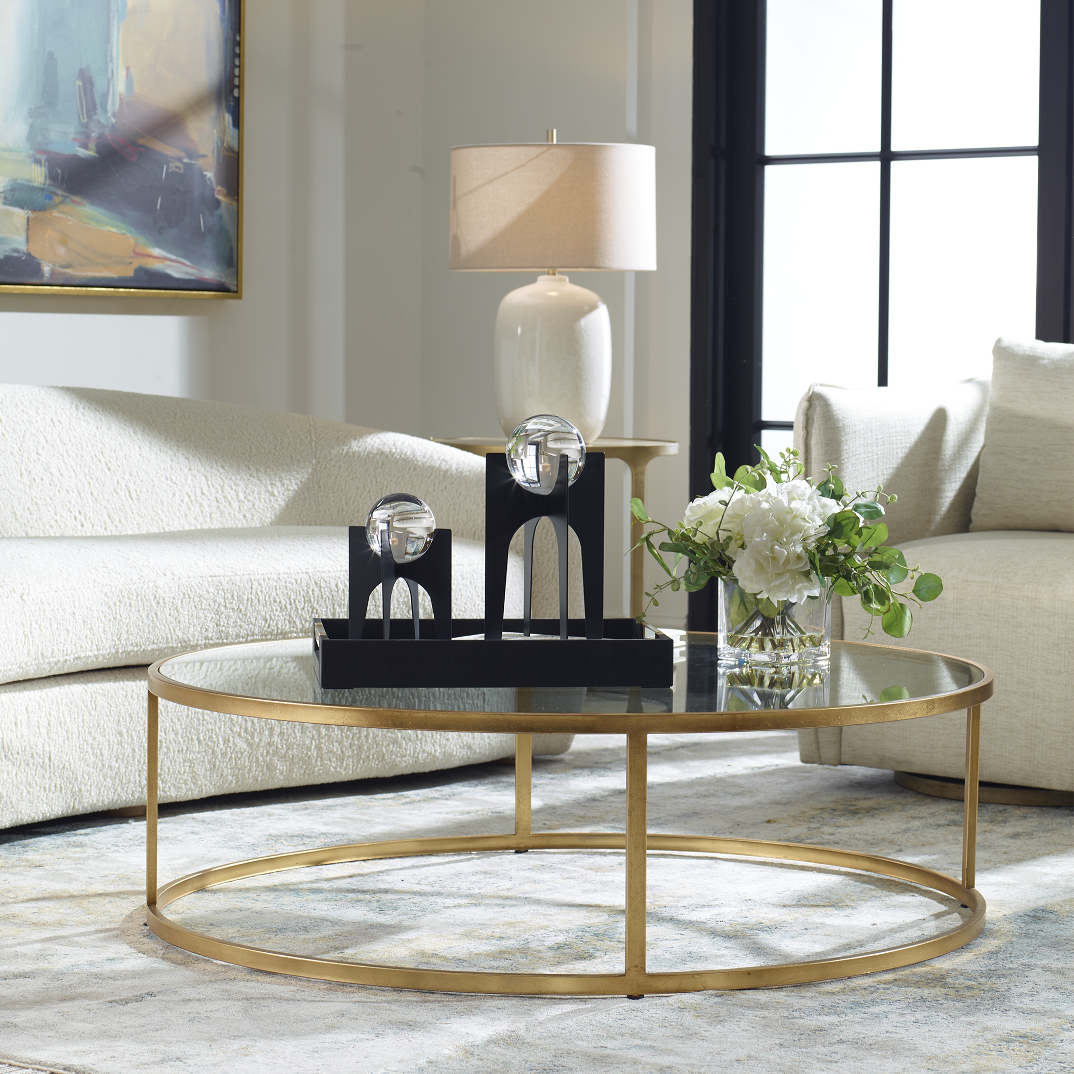 Radius Modern Circular Coffee Table - Image 1