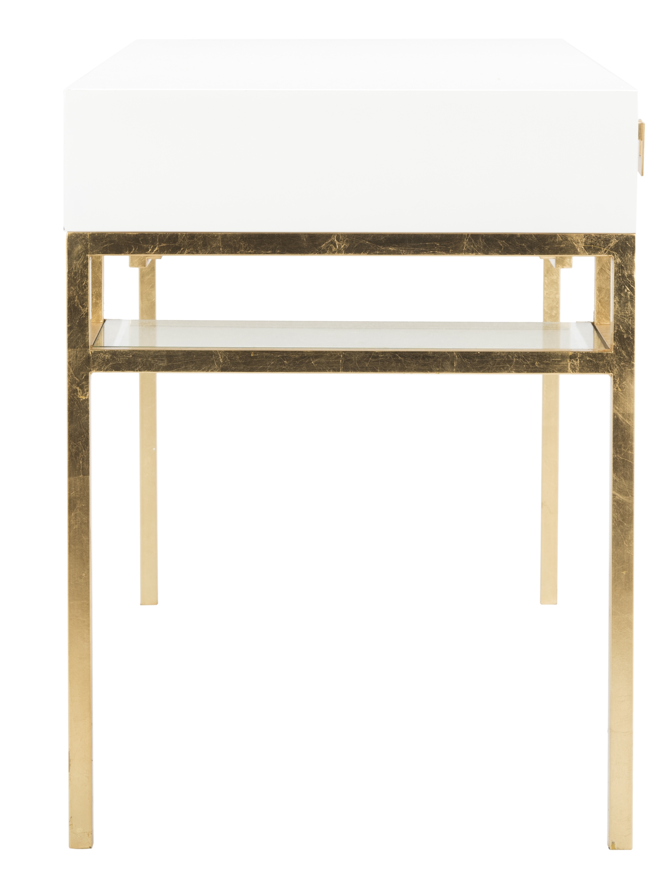 Neria Lacquer Writing Desk  - White Lacquer - Arlo Home - Image 3