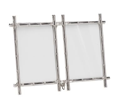 Bamboo Picture Frame, Silver, 8" x 10" - Image 4
