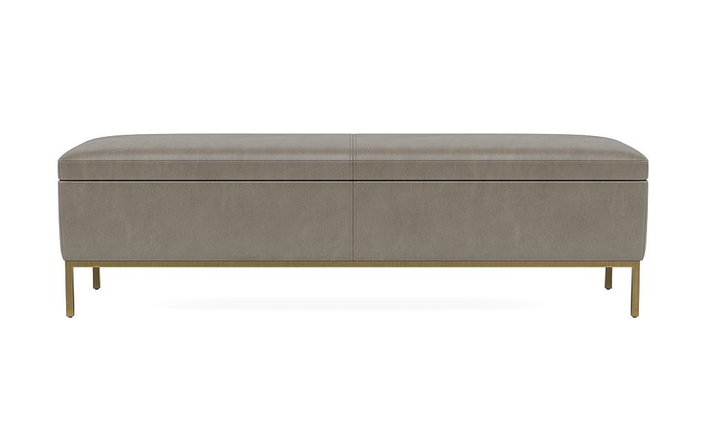 Miller Leather Storage Bench - Image 0
