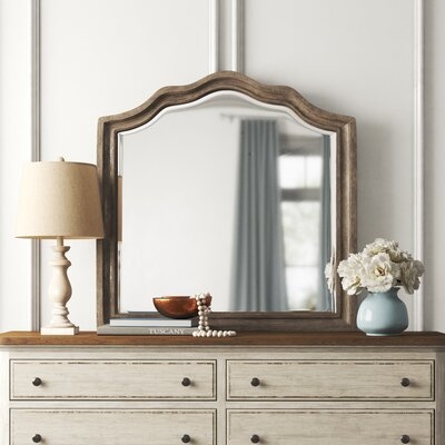 Burgan Modern & Contemporary Arched Beveled Dresser Mirror - Image 0