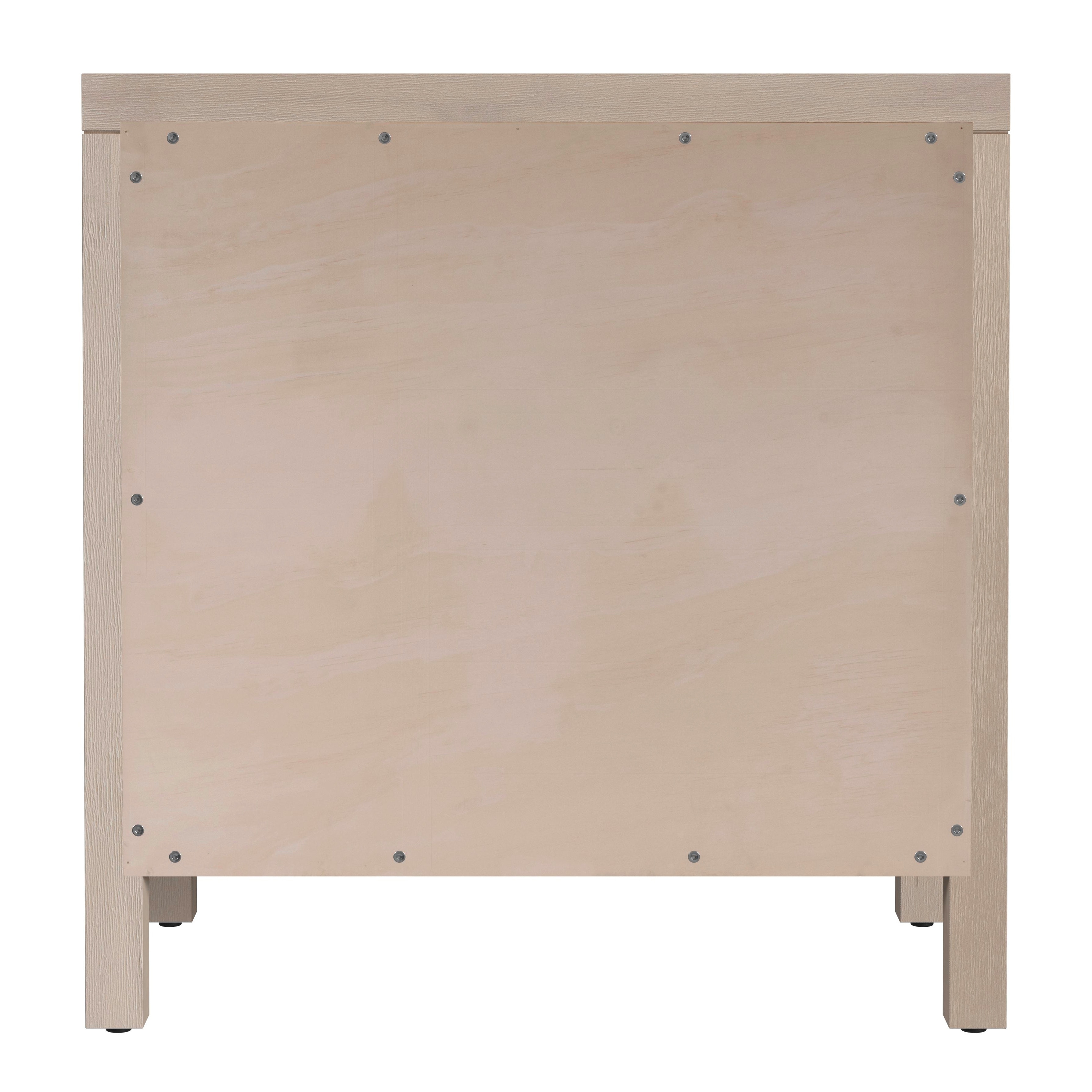 Nora Antique Taupe Nightstand - Image 1