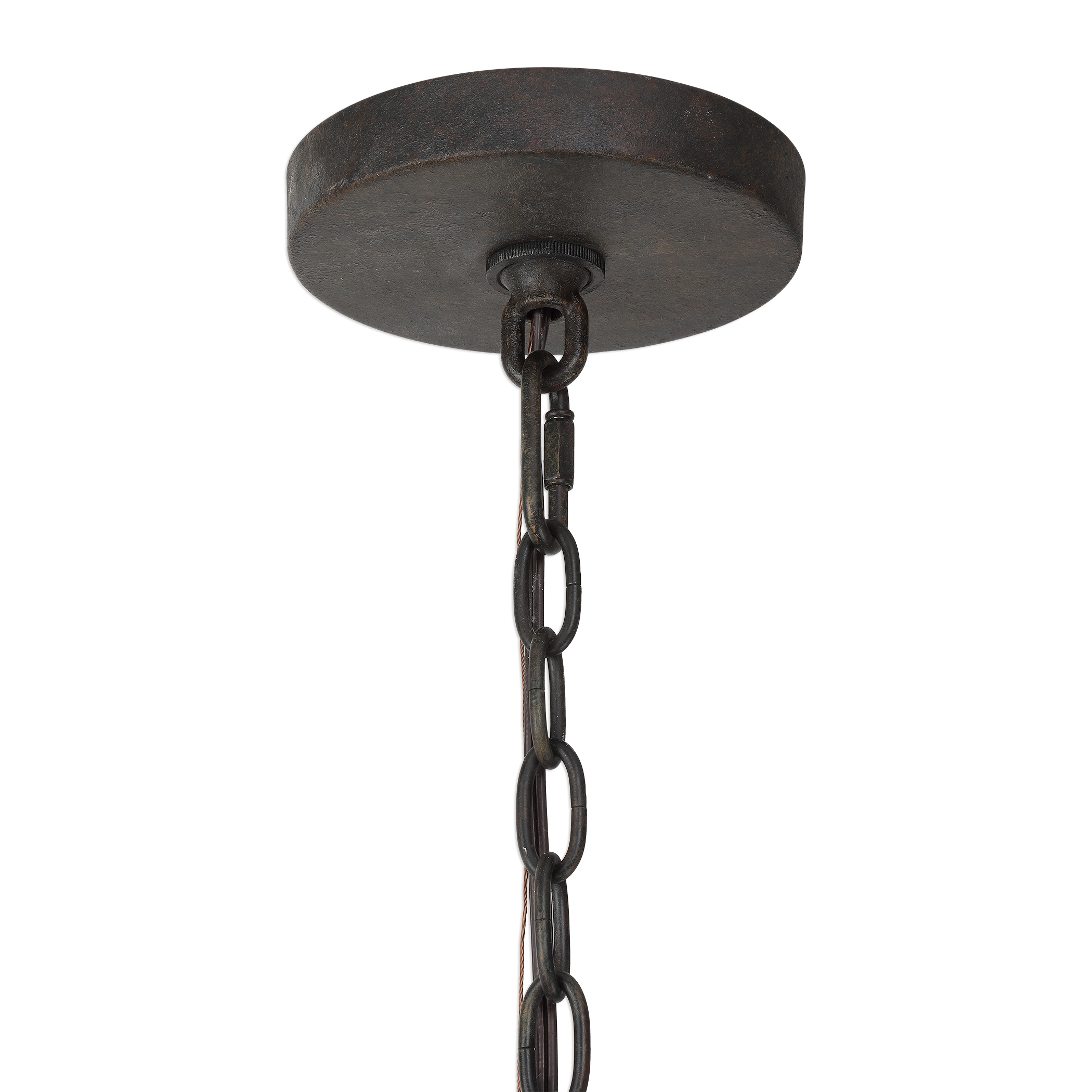 Atwood 8 Light Wagon Wheel Pendant - Image 5