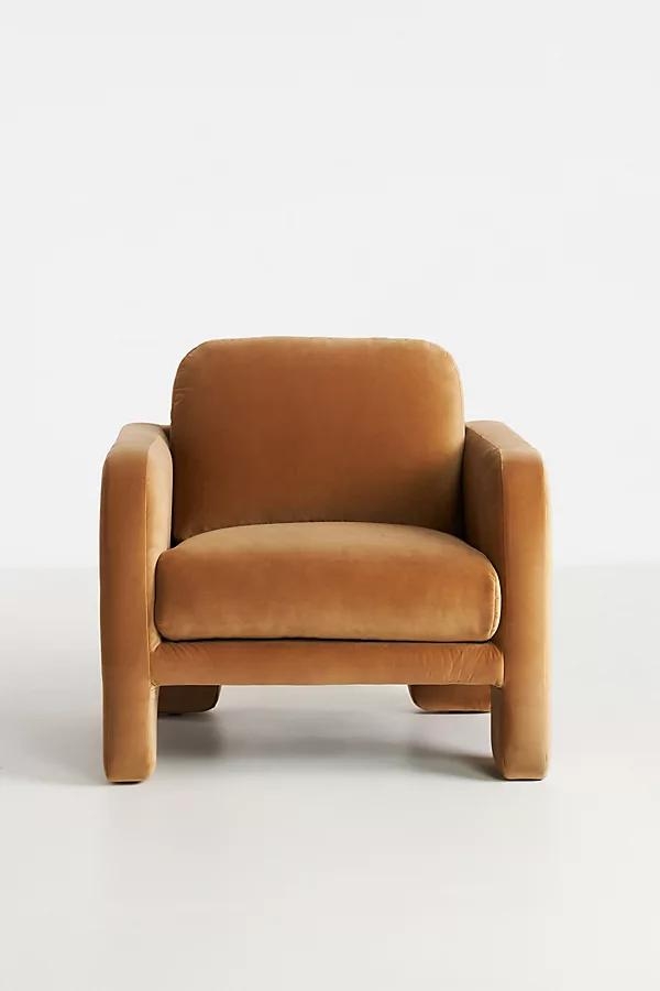 Velvet Lawson Chair - Image 0