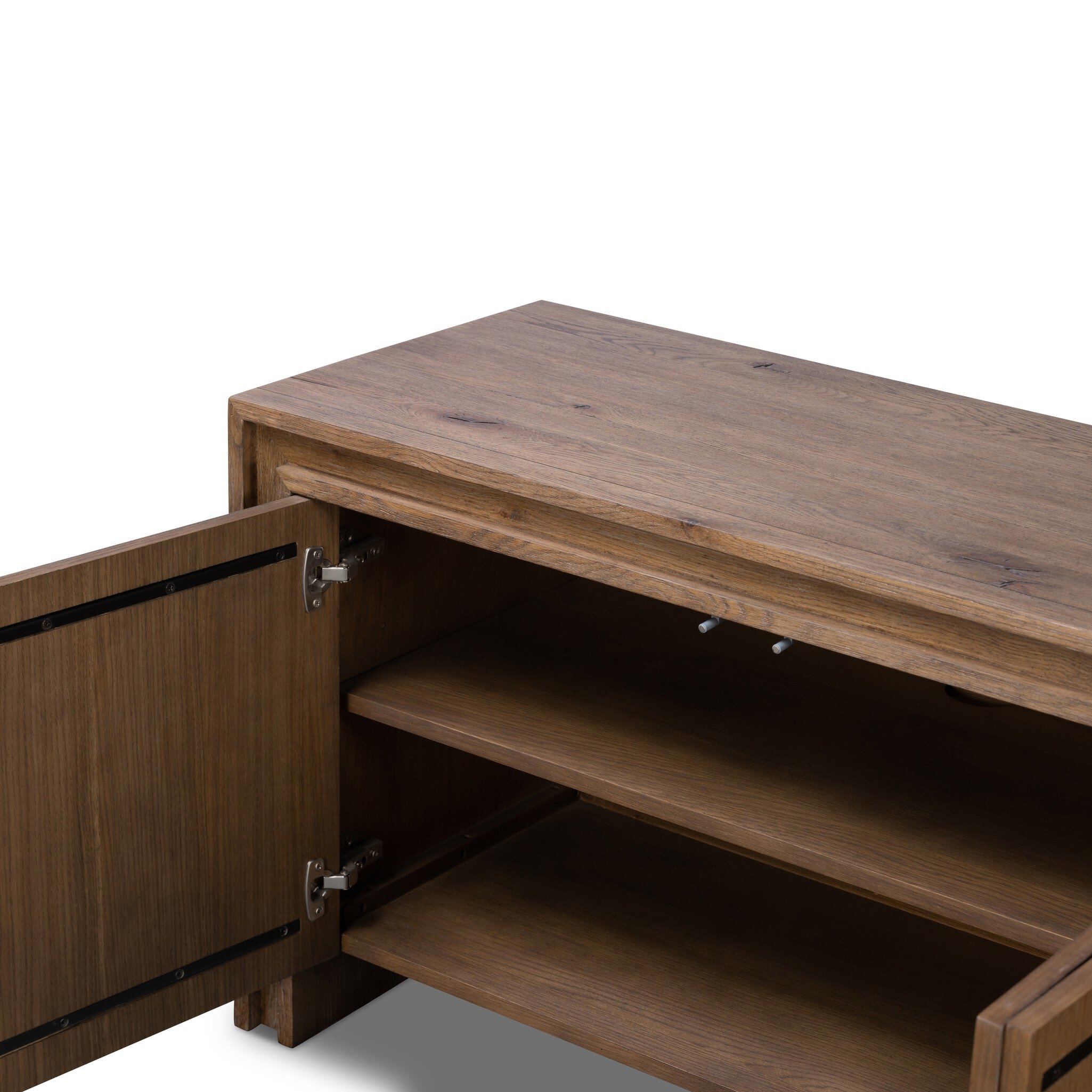 Chalmers Media Console - Weathered Oak Veneer - Image 10