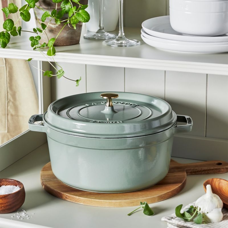 Staub ® 7-Qt. Eucalyptus Round Cocotte - Image 1