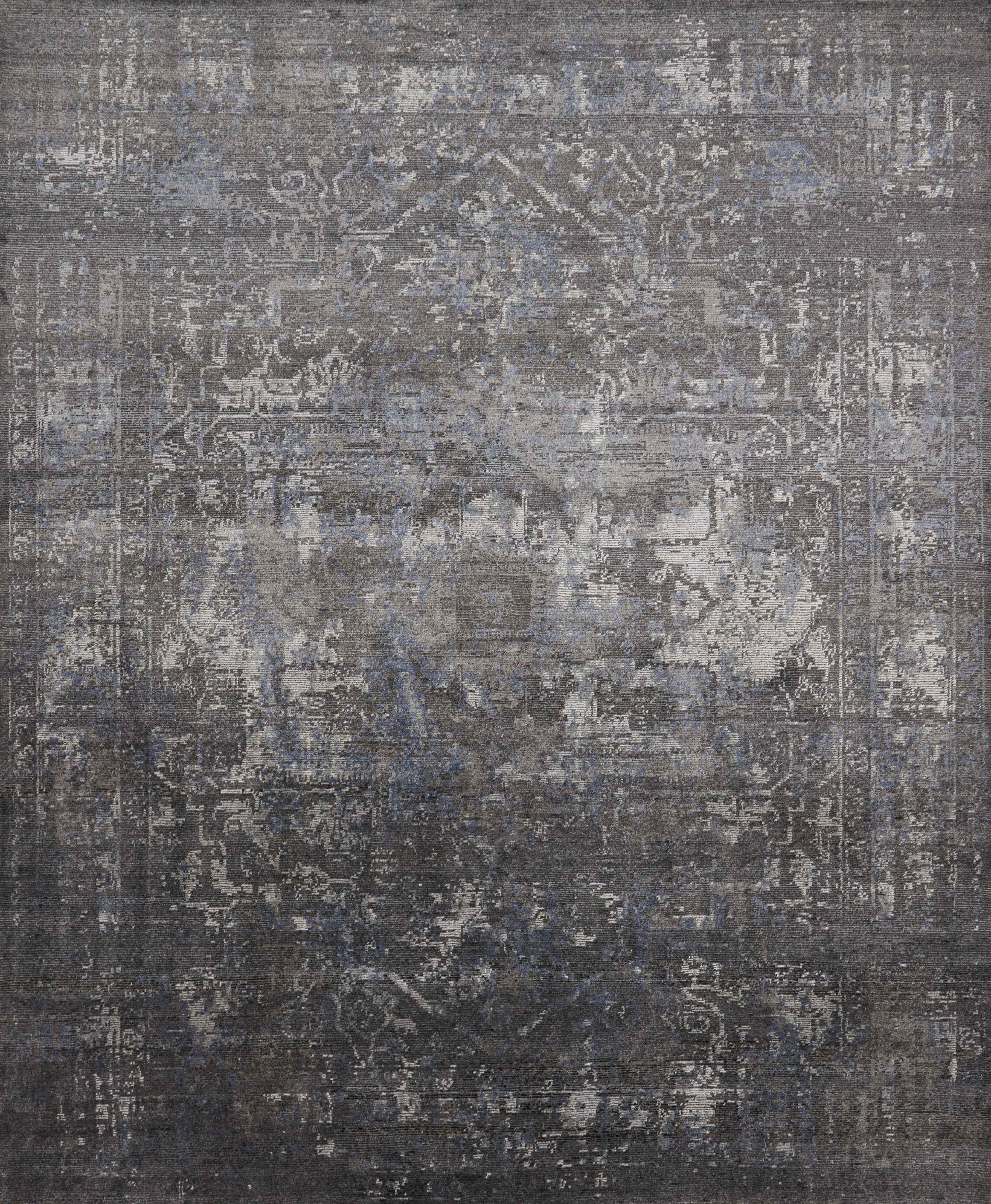 Loloi Delphi DL-06 Charcoal / Slate 18" x 18" Sample - Image 0
