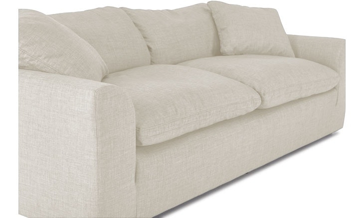 White Bryant Mid Century Modern Sofa - Tussah Snow - Image 5