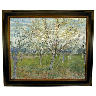 'The pink orchard 1888' by Vincent Van Gogh Framed Painting Print - Image 0