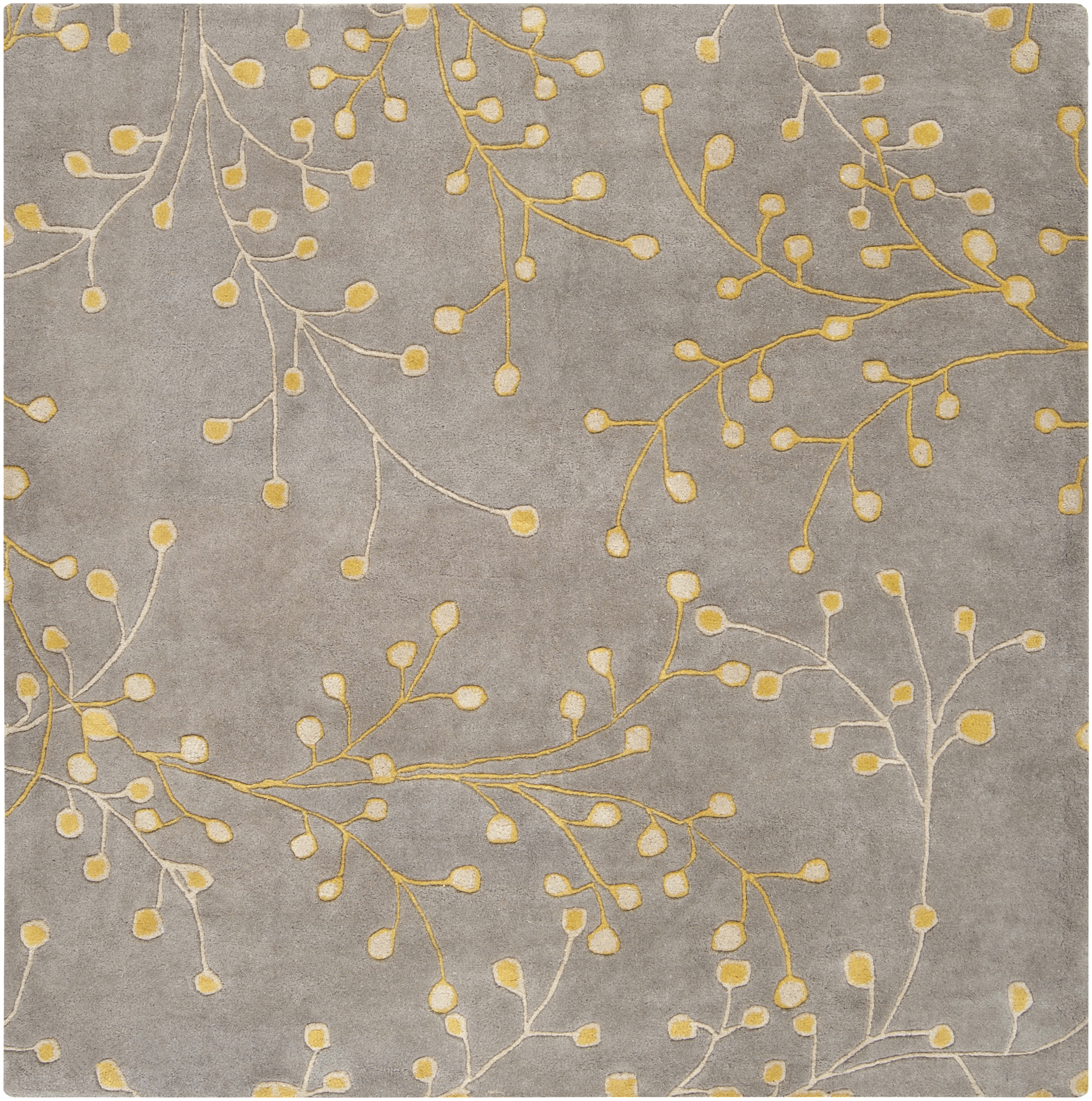 Athena Beige Indoor 4' x 4' Handmade Rug - Image 0