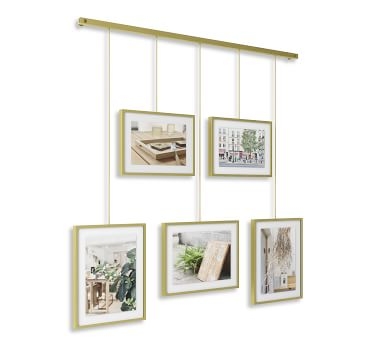 Hanging Brass Gallery Frames, Set of 5 - Image 4