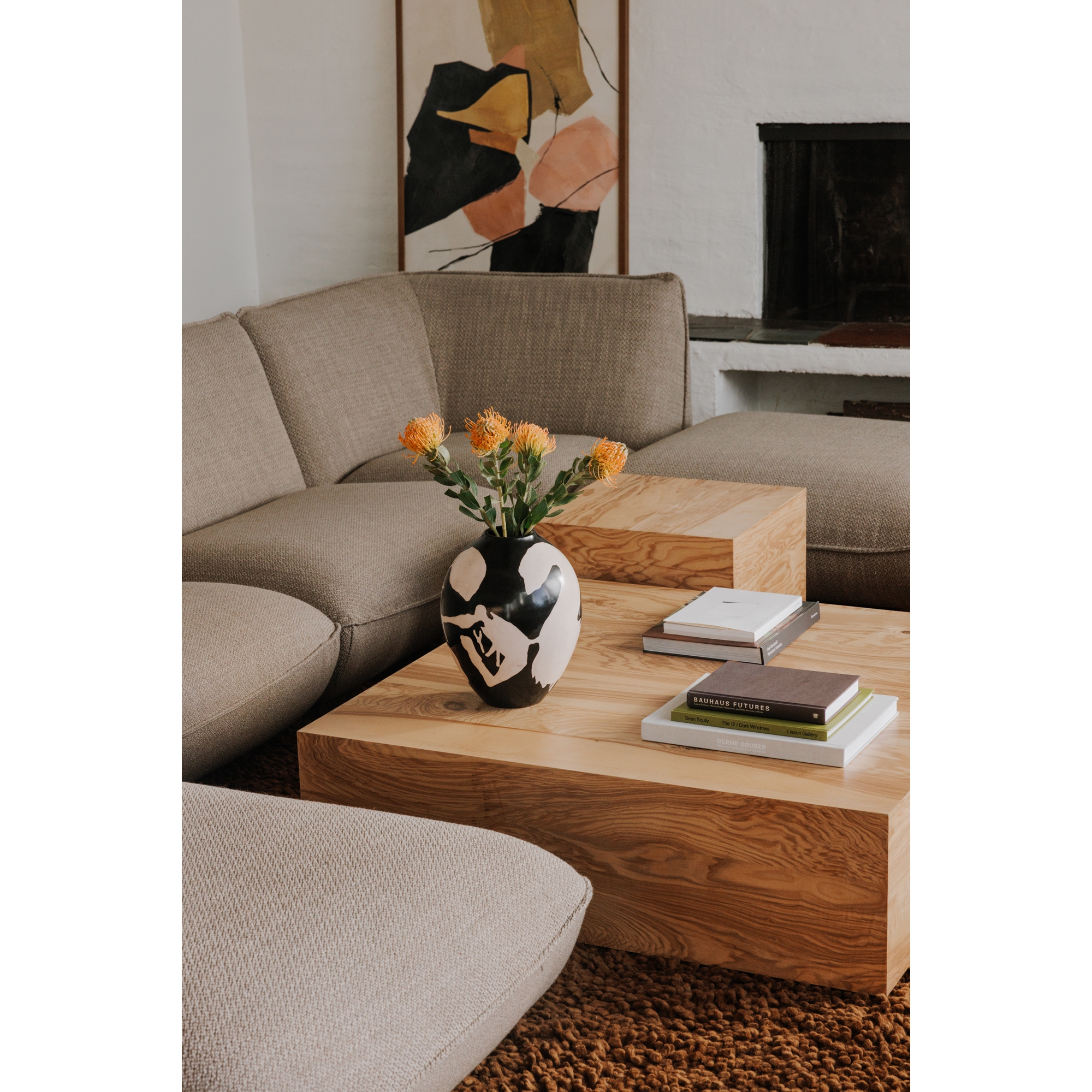 Zeppelin Corner Chair Speckled Pumice - Image 6