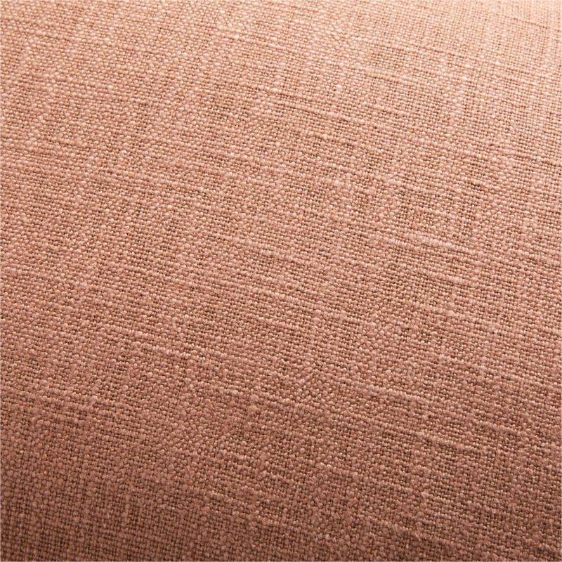 Terracotta 36"x16" Laundered Linen Throw Pillow Cover - Image 2