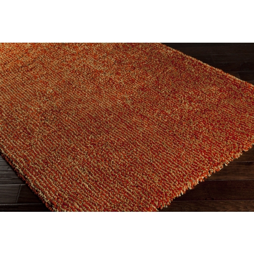 Mellow Orange Indoor 2' x 3' Handmade Rug - Image 1